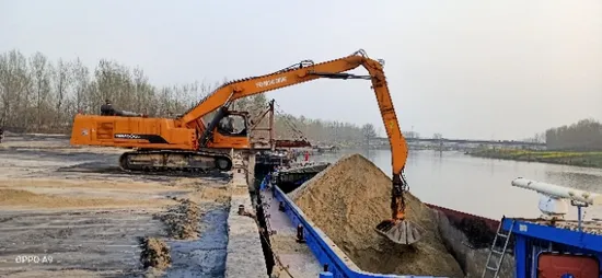 Ygsz520 Máquina de manipulación de materiales de doble potencia con orugas para carga y descarga de materiales a granel en puertos y muelles