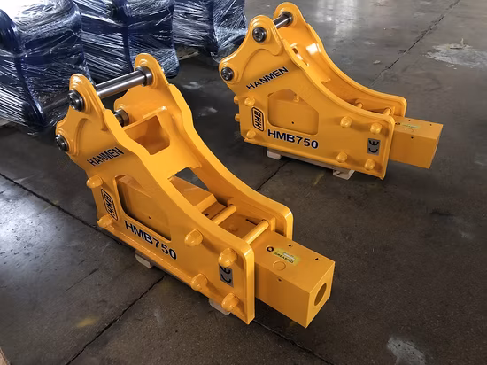 Martillo silenciado Sb43 de la caja hidráulica del martillo del cargador de la retroexcavadora del triturador de roca del excavador de 8 toneladas